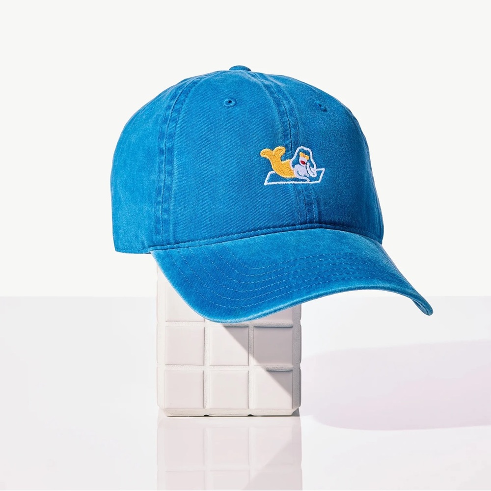 Fishwife Hat, Blue Embroidered